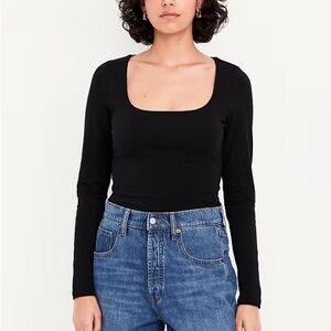 NWT Old Navy Double Layer Scoopneck Top